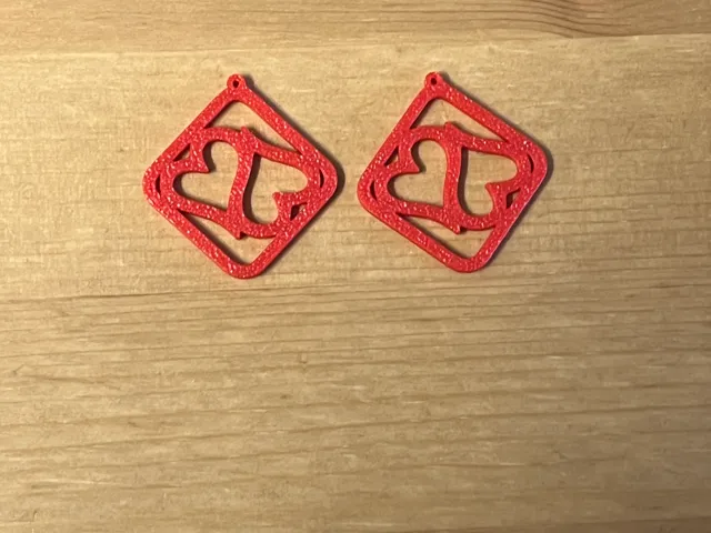 heart earrings