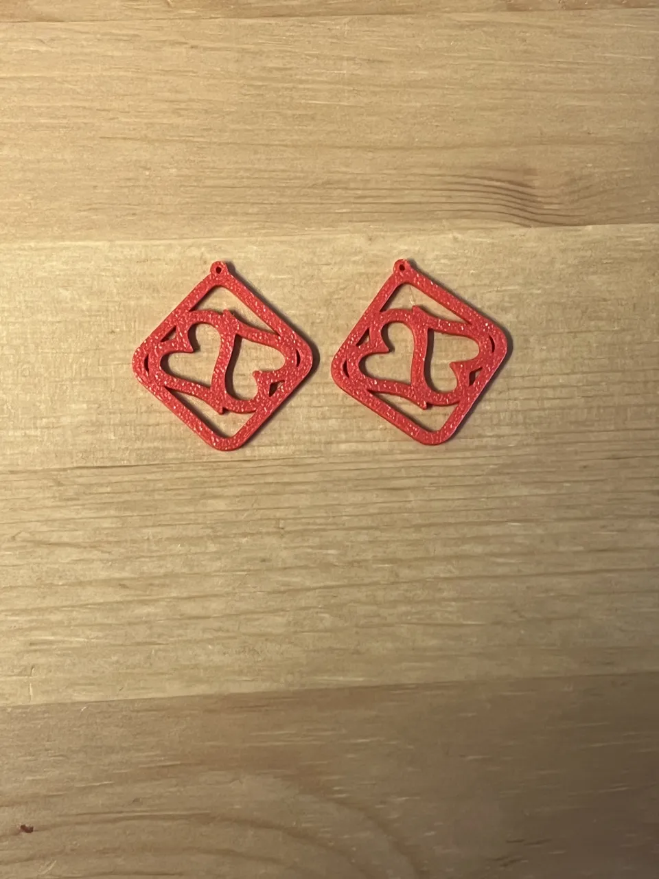heart earrings view 2