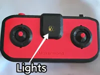 Top cover with power indicator