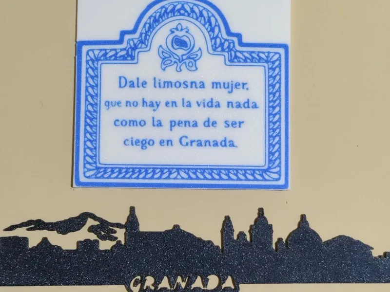 Azulejo Placa Calle Granada