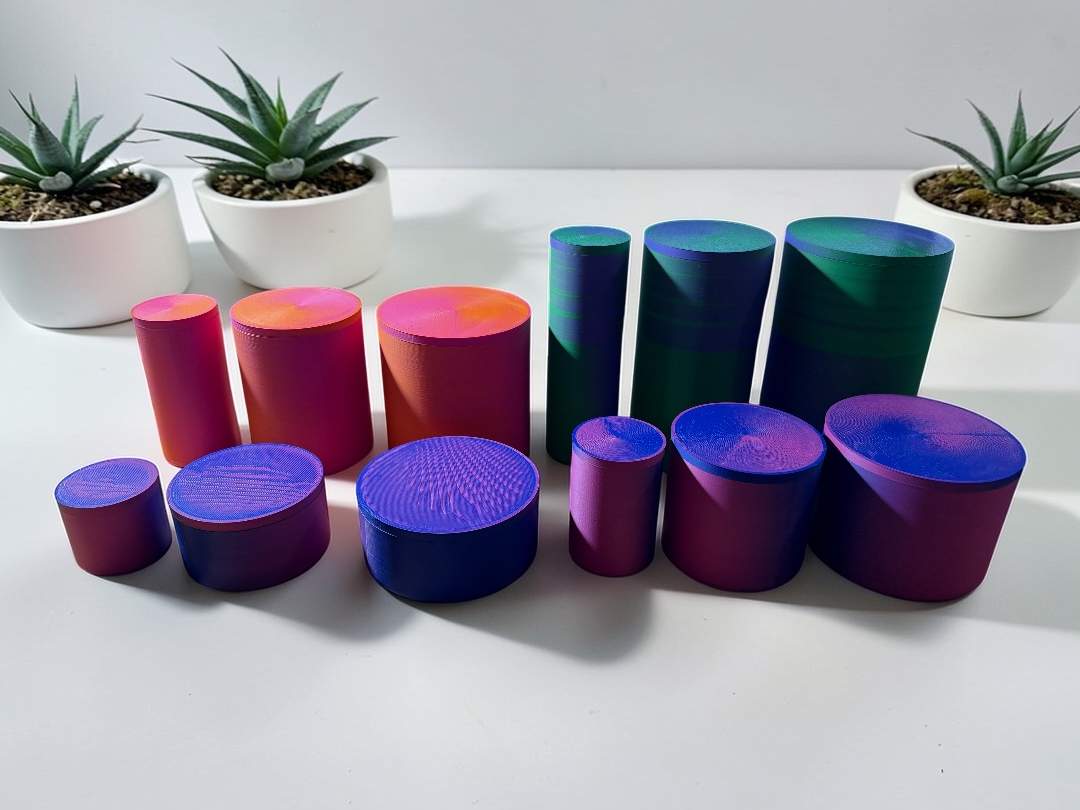 Modular Minimalist Containers  3 Sizes × 4 Heights