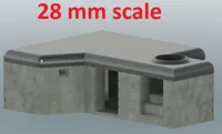 0.2mm layer, 2 walls, 12% infill 28MM SCALE