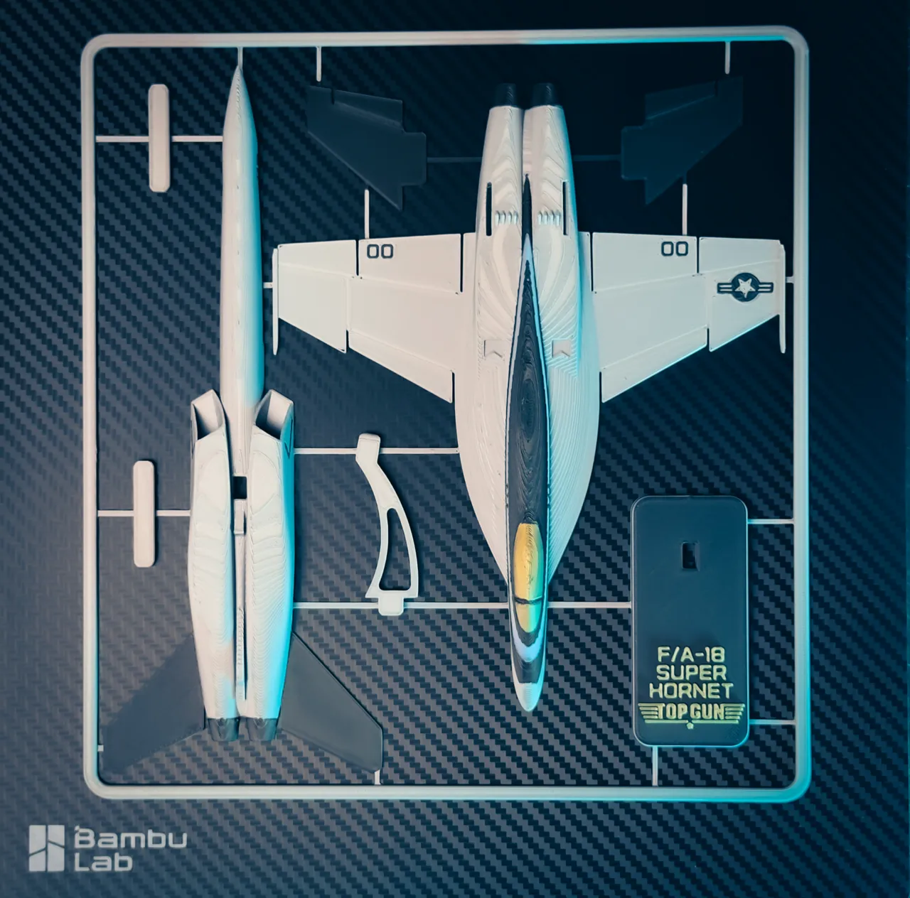 F/A-18 Super Hornet Top Gun Maverick Plane KitCard view 4