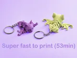Артикулиран ключодържател Skeletal Bat