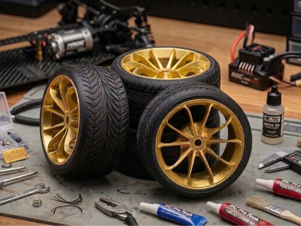 Porsche 991 GT3 - 1/10 RC Wheels & Tires Set