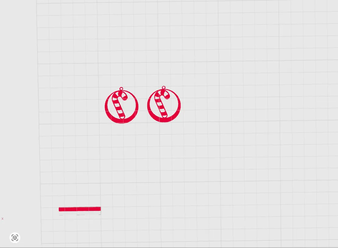 PENDIENTES BASTON NAVIDAD view 3