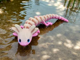 Articulated Axolotl V2.7- glass eye compatible