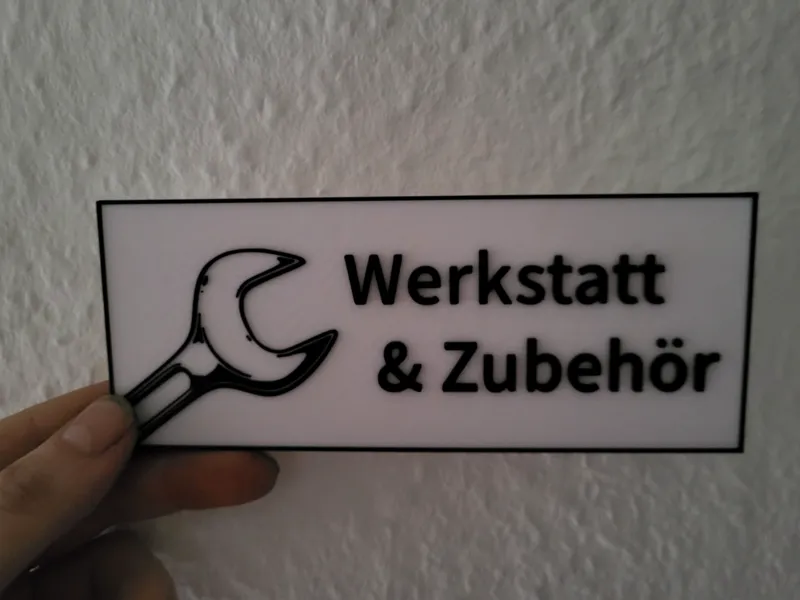 Werkstatt Service Schild