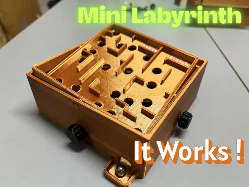 Mini "wooden" labyrinth - Fully Functional