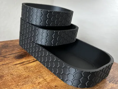 Stackable Hex Tray Set