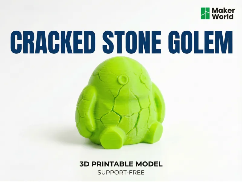 Little Pebble SUPPORT FREE Stone Golem
