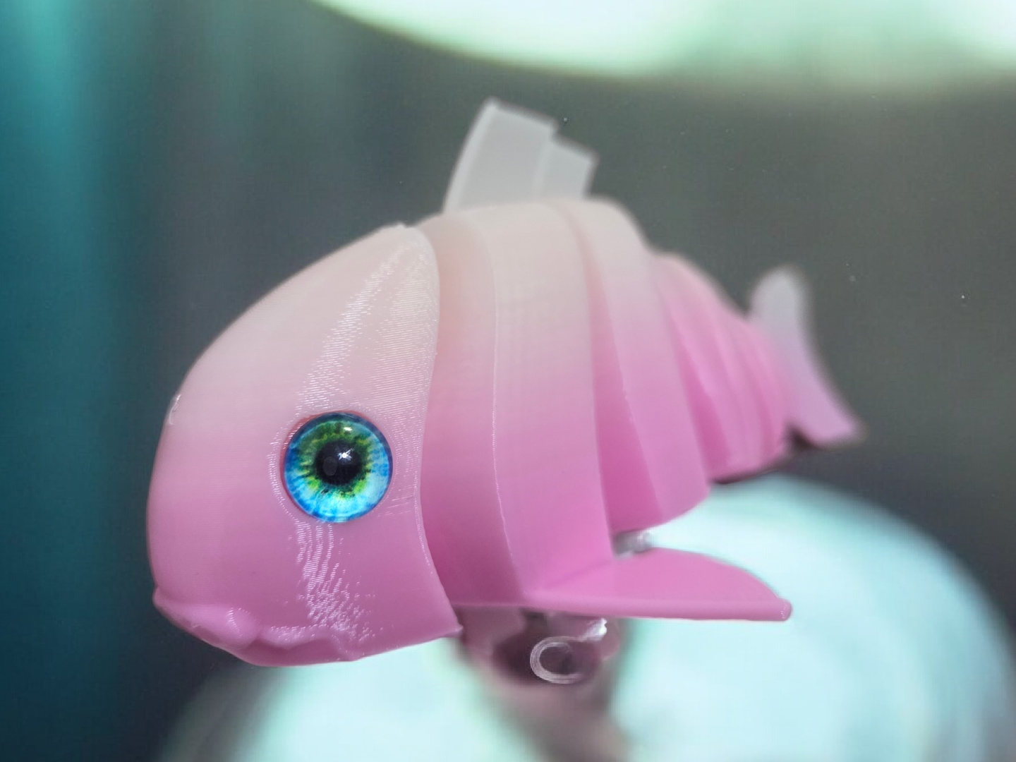 Articulated Goldfish Carp 8mm glass eye compatible