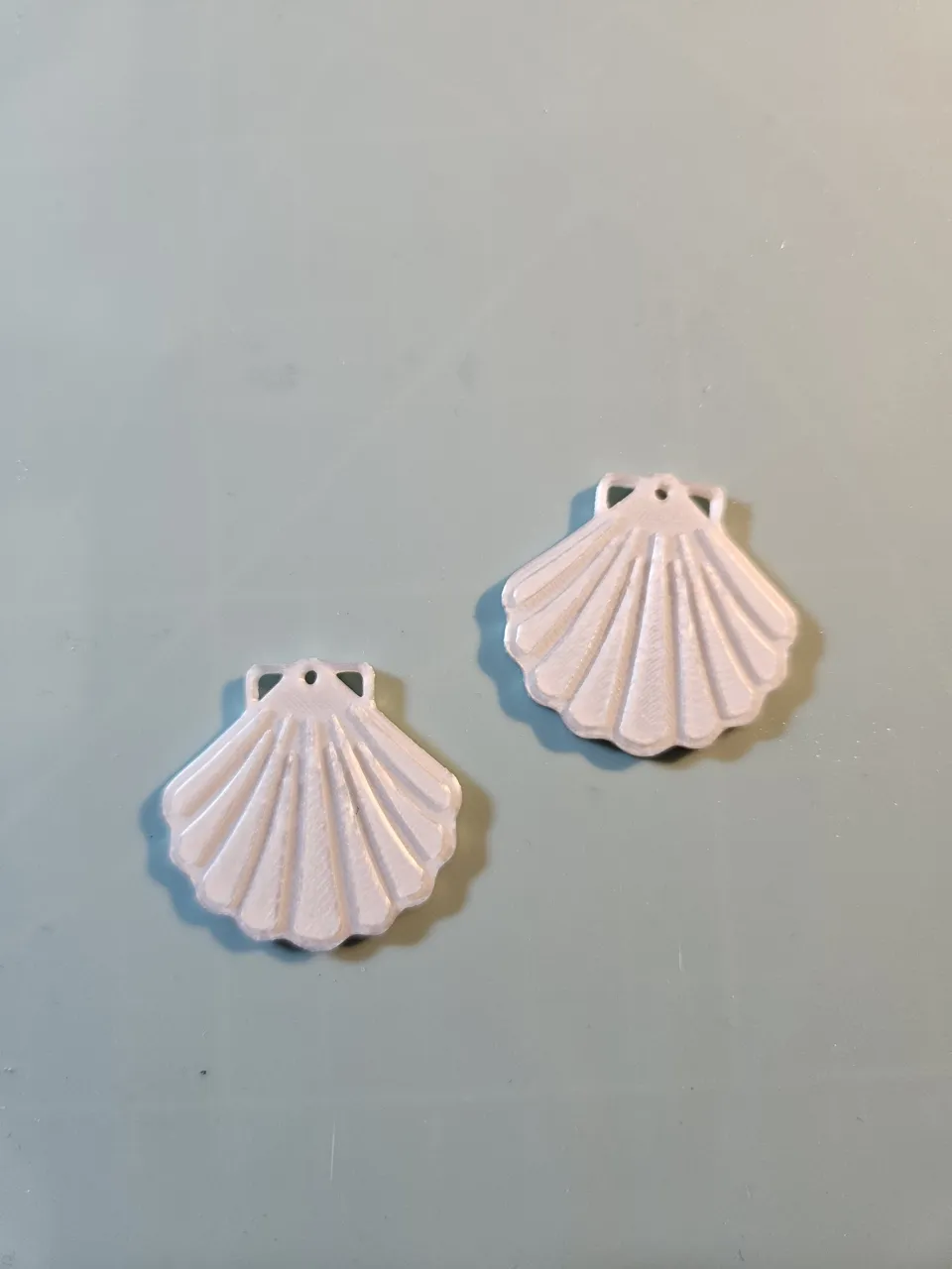Boucle d'oreille ou porte clé coquillage view 4