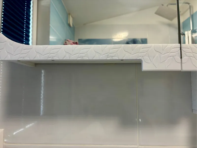 Bathroom cabinet door handles