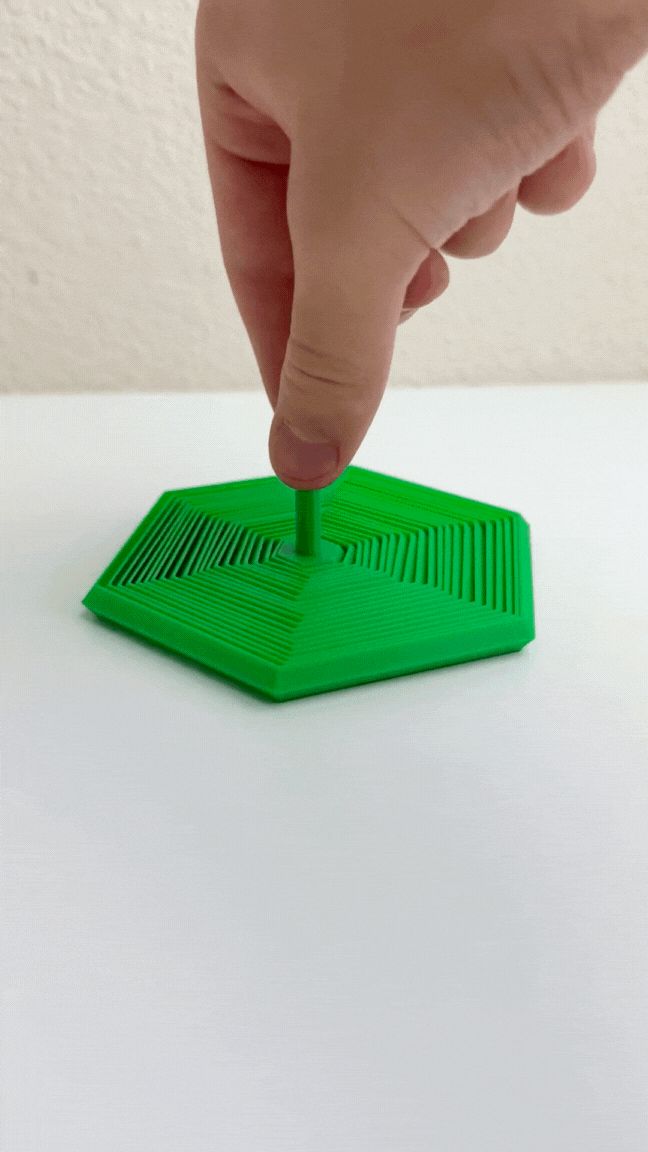 Large Hexagon Fidget (with handle)