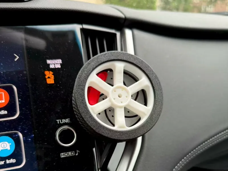 TE37 wheel and brake car vent aroma difuser