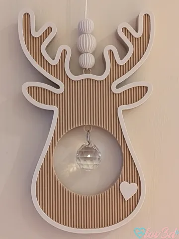 Letrero o emblema decorativo: Boho Elk Crystal Sun Catcher — vista de referencia 2