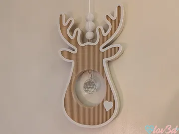 Letrero o emblema decorativo: Boho Elk Crystal Sun Catcher — vista de referencia 5