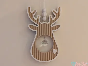 Letrero o emblema decorativo: Boho Elk Crystal Sun Catcher — vista de referencia 3