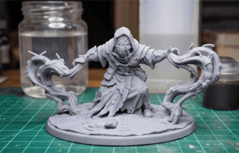 Swarmcaller Cultist Insectoid Caster RPG Miniature