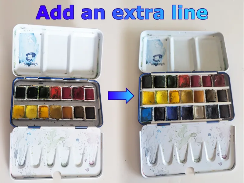 Watercolor pans holder