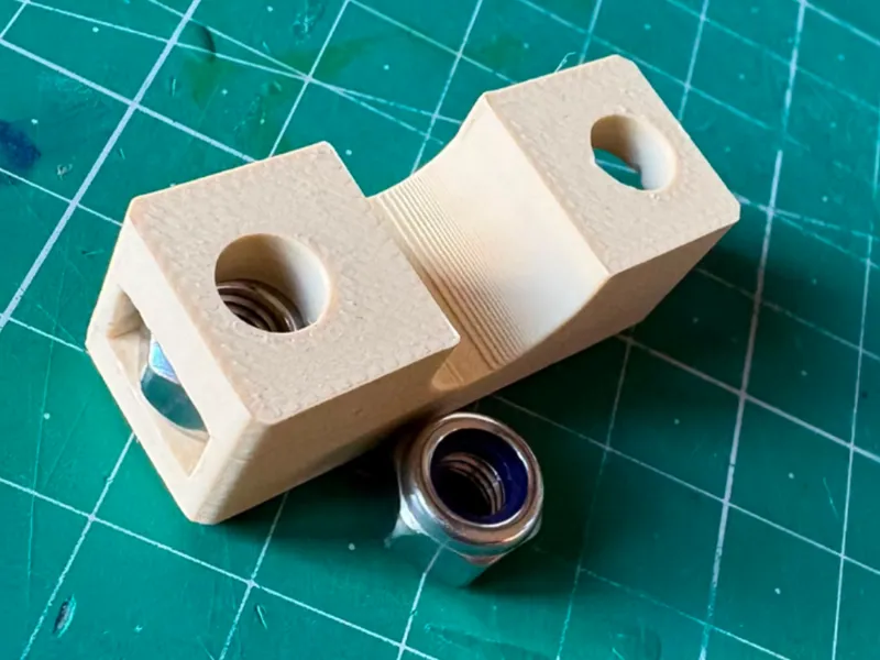 Strong Bracket for 12mm round bar, bike pannier. 