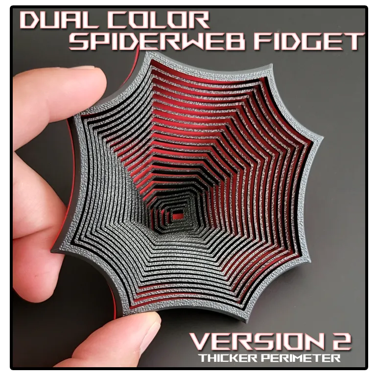Spider Web Fidget - Dual Color view 3
