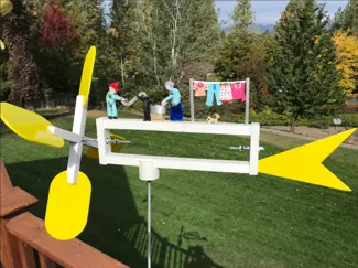 Laundry Day whirligig