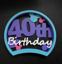 50th Birthday - 0.2mm layer, 2 walls, 15% infill