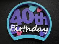 11th  Birthday - 0.2mm layer, 2 walls, 15% infill