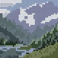 Mountain Pixel art