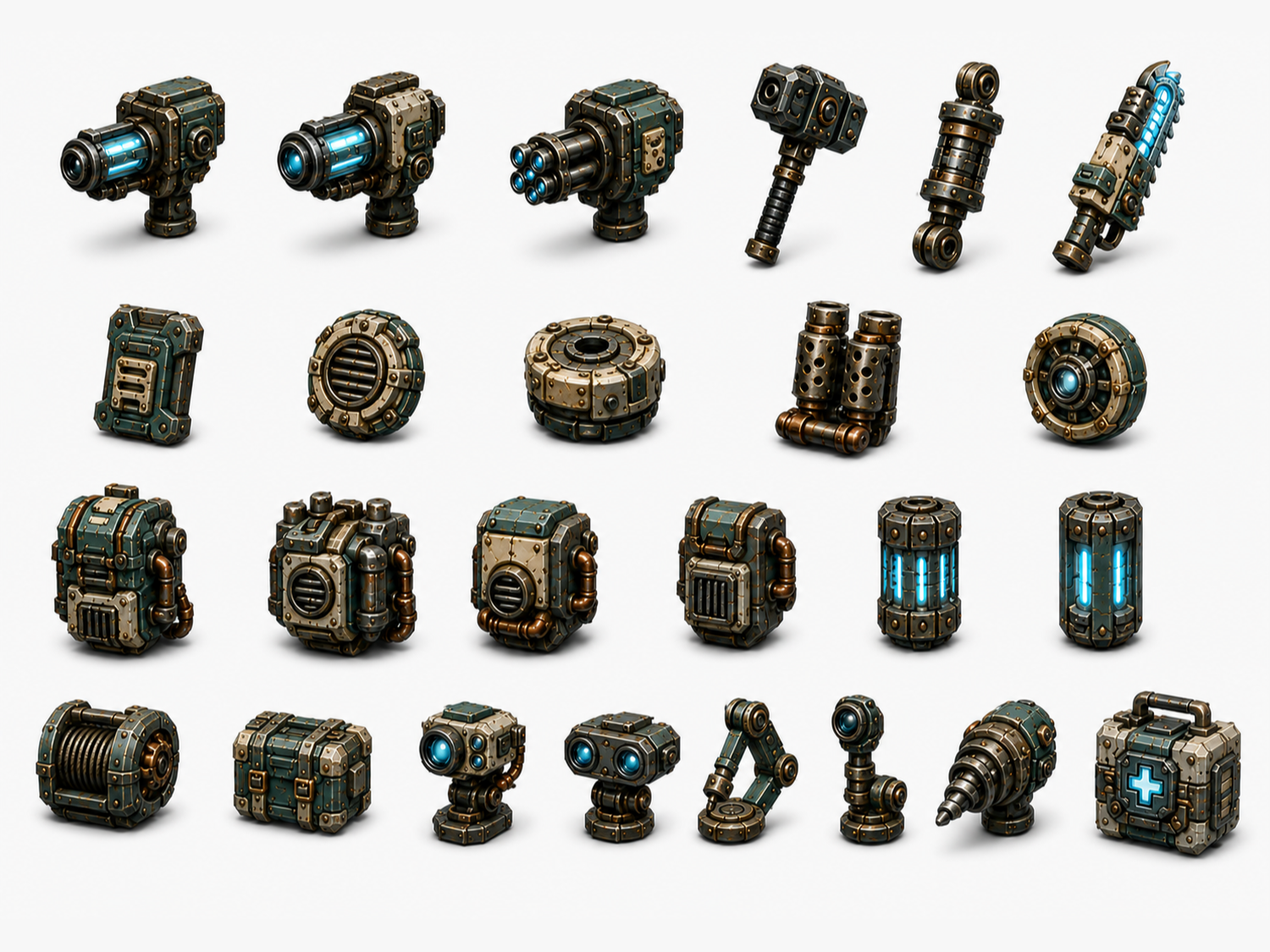 Grimdark Space Dwarf Greeble & Parts Pack - 3D printed Board Games, in stock in India