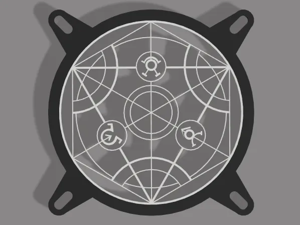 120mm RGB Fan Cover - Fullmetal Alchemist Circle