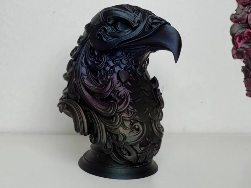 Fantasy Raven Bust Gothic Decor Ornamental Bust