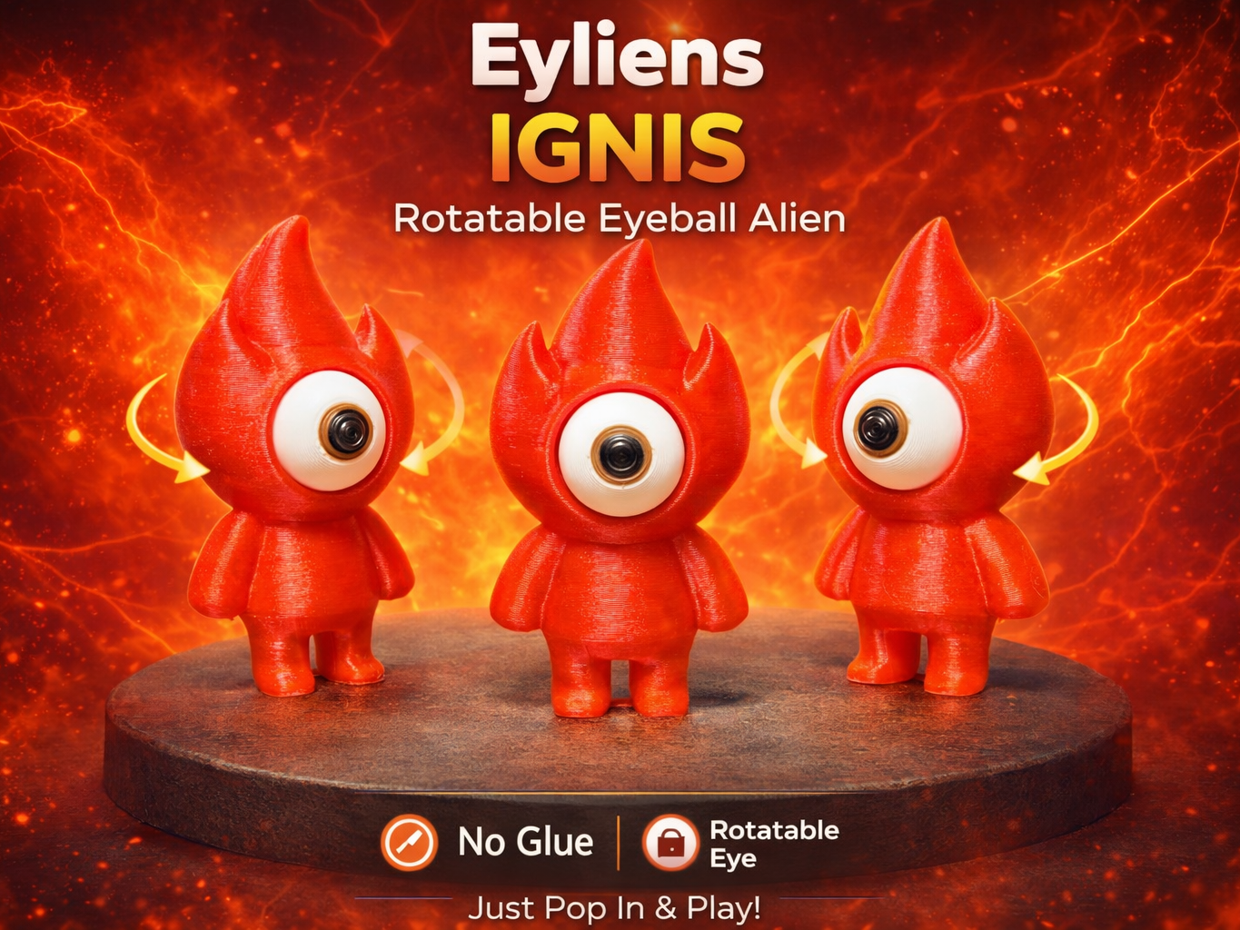 Eyliens Ignis – Rotating Eyeball Alien