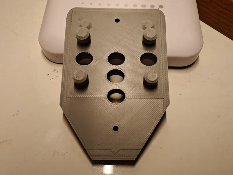 Ryobi charger Mount for a VonHaus peg board