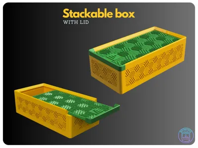 Stackable Sliding Lid Box