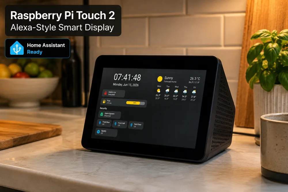 Écran intelligent de style Alexa pour Raspberry Pi Touch 2 - Modèle d ...