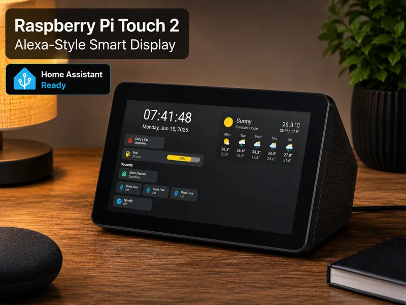 Raspberry Pi Touch 2 Alexa-Style Smart Display 