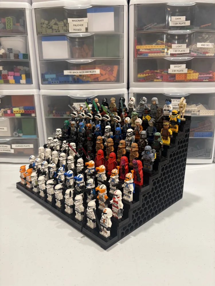large sturdy brick character display stand - Free 3D Print Model ...