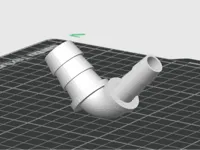 Coude adaptateur tuyau 19 à 12 mm — photo 2