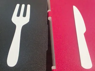Silueta de cuchara, tenedor y cuchillo