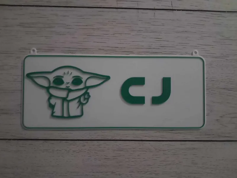 Baby Yoda Wall/Door Sign