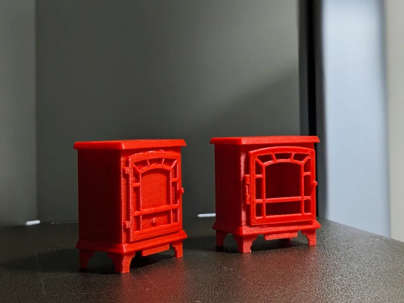 Miniature Electric Fireplace (1:12 scale)