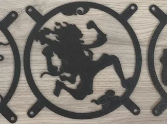 Luffy gear five fan grill 120mm