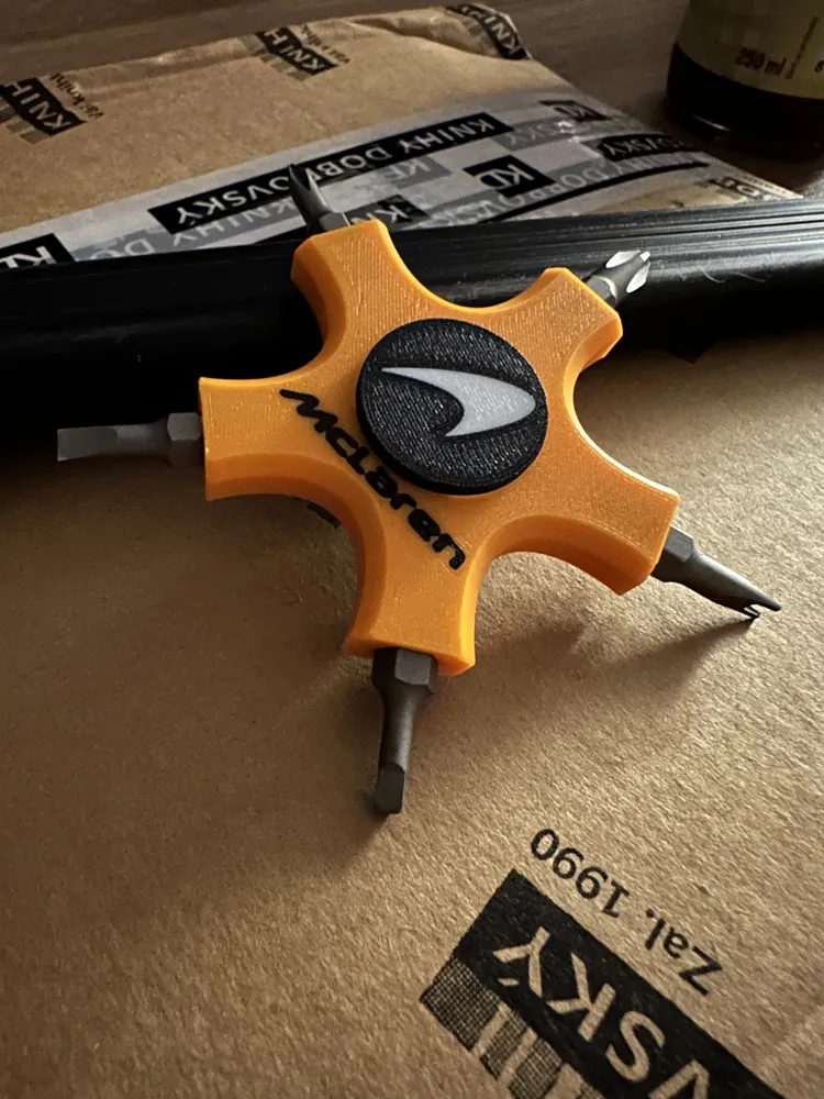 Fidget spinner bit holder McLaren style - Free 3D Print Model - MakerWorld