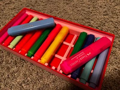 Gridfinity Faber Castell Highlighter holder 3x6x5