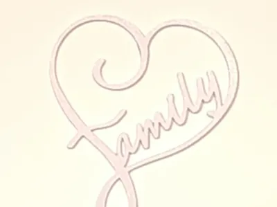 Family Heart Wall Art