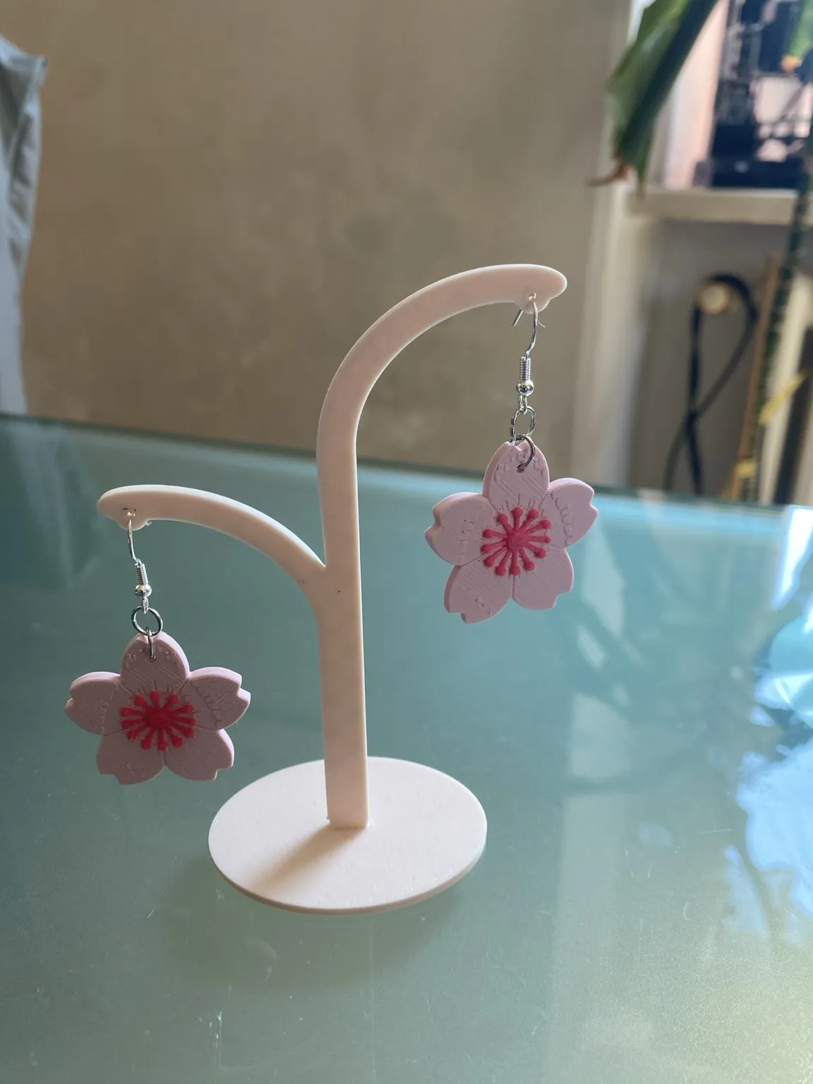 Sakura Blossom Earrings | AMS One-Piece Print view 2