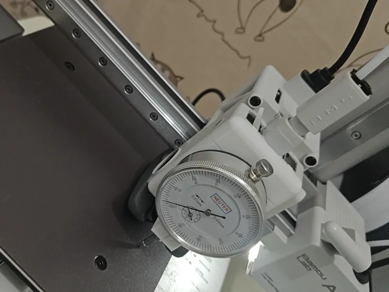 A1/A1mini百分表调平(8mm及以上行程皆可使用)